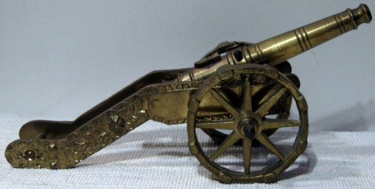 CAÑON MINIATURA BRONCE 27CMS (3)